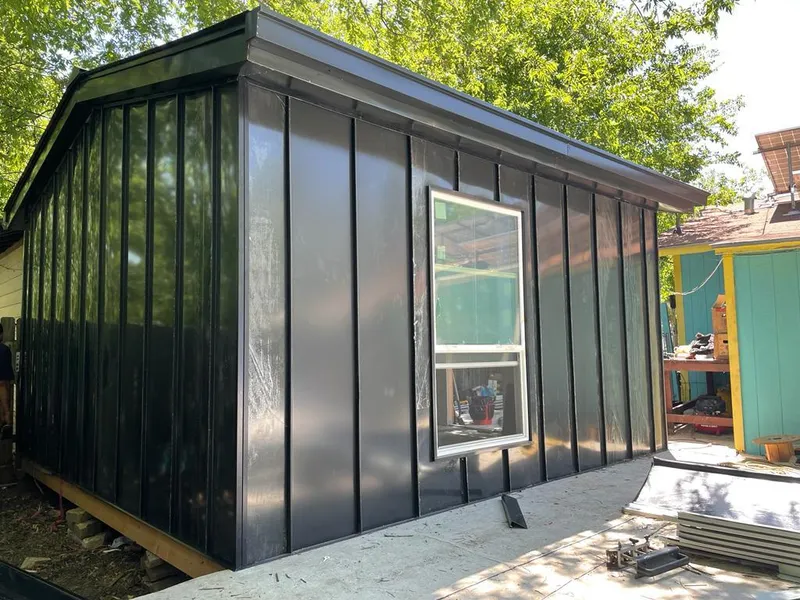 Black standing seam metal wall panels for Metal Roof Installation in Trussville